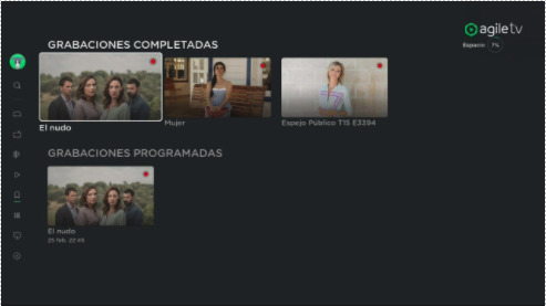 Secciones agile tv mi tv
