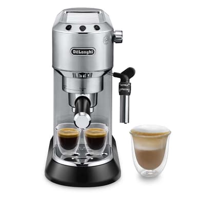 DELONGHI Cafetera Espresso Manual Dedica Metallic