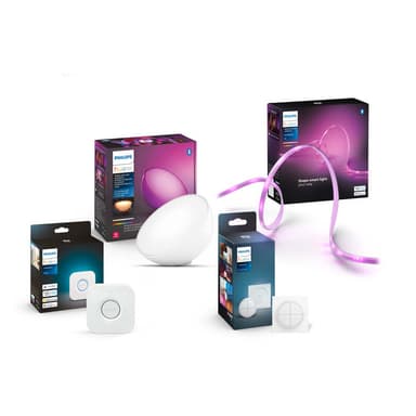 PHILIPS Pack Hue Bridge + Lamp + Int + Tira